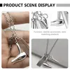 Colliers pendants ciseaux Collier Collier Coilliste Sweater Chaîne Teasing Cavicle Metal Barber Hip Hop