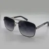 Классические квадратные солнцезащитные очки для мужчин Серебряная рама серая градиент Градиент Sonnenbrille Мужские солнцезащитные очки UV400.