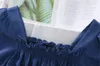 Blouses femininas 2023 Moda coreana Camisa de chiffon de chiffon de pescoço top top puff sleeve design fino feminino pz4528