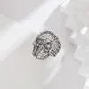 Skull Head Ring Punk Style 316L rostfritt stål