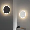 Lámpara de pared creativa luz de fondo de retroiluminación nórdica Moderna de la sala de estar con interruptor USB Ambient Home Lámparas de decoración interior