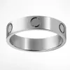 4 mm di alta qualità da 4 mm 6 mm in acciaio argento anello d'amore uomini e donne per amanti coppia Jewerlry senza box243f