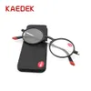 Sunglasses KAEDEK Thin Frame Rectangular Frames Tr90 Reading Glasses aluminum Magnetic Case Folding Presbyopic Eyeglasse 1 1 5 2 235Y