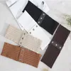 Belts 2023 Design Women's Black Elastic Wide Waistband Pu Leather Cummerbund Ladies Designer Overcoat Belt Women Mujeres Cintura