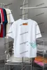 Xinxinbuy 2024 Men Designer Tee T Shirt Carta Color Impresión Impresión de manga corto