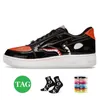 2024 Designer Casual Bapestar Sk8 Sta Sapatos Cinza Preto Stas SK8 Cor Camo Combo Rosa Verde ABC Camos Pastel Azul Patente Plataforma de Couro Sapatilhas Treinadores Tamanho 45