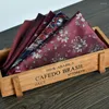 Bow Ties Wine Red 8cm pour hommes à cravate de cravate carrée