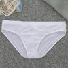 Underpants Men Sexy Underwear Ultra Soft Ice Silk G-String Thangs trasparenti brief gay setosi in pizzo setoso dry drying m-2xl