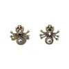 Stud Earrings Retro Personality Exaggerated Baroque Pearl Spider Earring Set