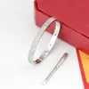 Pulletiva de diamante completa de alta qualidade Jóias de moda de jóias de luxo Bracelets Design Design Men Mulheres pulseira Valentine SE233A
