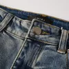 Jeans Amirj Jeans Jeans Jeans Patch Mesmo estilo que Celebridades Menina de Moda Moda Menina Moda Fecta Ajusta Amirs Jeans