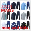 22 23 New Mens Kids Tracksuits Hisecresters Half Zipper Football Training Suit Kit Kit Concepteur Long Zipper Soccer Jacket Jogging Ensembles