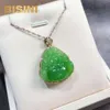 Золото с южноафриканскими бриллиантами Hetian Jasper Charms Hotan Jade Nephrite Apple Green Buddha Pendenh