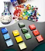 1100pcs Crystal Glass Mosaic block 1cm Square stone DIY Handcraft Materials for creative artist home decor educational art class 231222