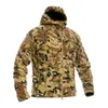 Jaqueta de lã polar com capuz ao ar livre caça ao arremesso de arremesso de engrenagem airsoft roupas de camuflagem tática de camuflagem de camuflagem Camouflage no05-236