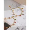 YHPUP Luxury Bling Colorful Cubic Zirconia Chain Necklace Armband CZ Waterproof Stainless Steel smycken Utsökta Set Women