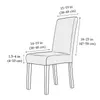 12 pezzi Copri di sedia in tessuto velluto velluto coperte di sedile per sedili universali per la sala da pranzo 231222