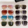 Sunglasses Top Grade Pure Metal For Men Large Square Fashionable And Luxurious Design Women's UV400