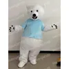 Halloween Polar Bear Maskottchen Kostüme Hochwertiges Cartoon -Thema Charakter Carnival Outfit Weihnachten Kostüm für Männer Frauen Performance