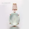 Jingzhanyi fabricari Gold Inclaid Jade 14K Inclado a Gold Emerald Diamond Custom Jewelry Pinging Processing