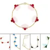 Luxury clover bracelet designer jewelry for women cleef love charm bracelets gifts Christmas Present288m