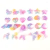 Charms Slime For Jewelry Making Gradient Colors 10 Pcs Resin Cabochons Flatback Phone Cases