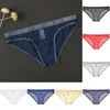 Underpants Men's Briefs Uncensored Full See Through Panties Ultra-thin Mesh Erotic Lingerie Sexy Breathable Gay Thong Male