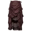 Rokken middeleeuwse Victoriaanse punk vintage dames sexy lange maxi steampunk midi gothic rok kanten hoge taille geplooide plus maat