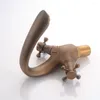 バスルームシンク蛇口Vidric Antique Faucet Bronze Brushed European and Cold Water Roma Style Vintage Basin Mixer Cozin