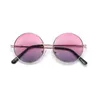 Enfants mignon couleurs de bonbons lunettes de soleil garçons filles rétro-cadre rond verres de soleil uv 400 accessoires de lunettes de style britannique sauvage de style britannique