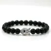 BPPCCR 8mm onyx stenen goudkleur glanzende cz boeddha hoofd mannen chakra energie yoga armbanden lucky pulseira anil arjandas265uuu