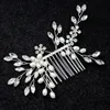 Western Wedding Fashion Headdress For Bride Handmade Wedding Crown Floral Pearl Hair Accessories Hair Ornaments