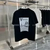 23SS Tasarımcı Mektup Baskı Tişörtleri Tee Sweatshirt Moda Yüksek Sokak Kısa Kollu Yaz Günlük Tişört Nefes Alabilir Erkekler Kadın Mürettebat Boyun Tees Elbiseleri Wo 12-310