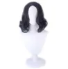 Severus Snape Black Short Curly Style Cosplay Wig Professor Snape Wig Halloween Party Rollspel Kostymer peruker peruk cap1242718