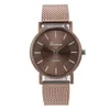 Wristwatches Watches For Women Luxury Silver Pink Dial Simple Metal Ladies Bracelet Quartz Clock Wrist Watch