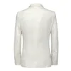 Męskie garnitury 2023 Modna swobodna ciemna wzór wytłoczony butikowy garnitur / Slim Fit Sukienka wieczorowa płaszcz kurtki Blazers
