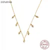 Correntes CCFJOYAS 925 Colar de pingente de zircão de prata esterlina para mulheres Europeias e American INS Fashion Wild Clavicle Chain311U