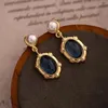 Boucles d'oreilles Femmes dans l'ancien style French Court Fashion Light Temperament de luxe Sentiment senior