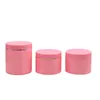 Pink plastic wide mouth jar 200ml~500ml PET high-grade face cream pot cosmetic package bottle