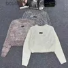 Designer Sweaters Zipper zware industrie pailletten lange mouwen gebreide vest vesting in de herfst en winterstijl korte halfhoge trui voor hoge nek voor vrouwen