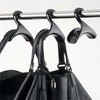Hängare 6st plast multifunktionskrokar förvaring rack sovrum för handväska kvinnor nekeser väska utan hål hängande arrangör