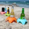 Strand Urlaub Essentielles Accessoires Strand Beverage Cup Halter Sand Coaster, Strandreisen Essentielle Sandbecher Frauen Erwachsene Familienfreunde verwenden Z0083