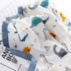s 6 Layers 100 Cotton Gauze Breathable Infant Wrap Soft Absorbent born Swaddle Blankets Cartoon Baby Bath Towel 231222