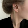 Backs Earrings 1Pcs Fashion Cuff Non-Piercing Tassl Fairy Ear Clip Earring For Women Girls Party Punk Jewelry E2185