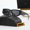 2024 Lunettes de soleil de designer Nouveaux hommes Femmes Mode Triangle Logo Luxe Full Frame Sunshade Miroir Protection polarisée Lunettes avec