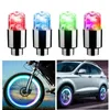 2pcs LED Bike Motorcycle Wheel Pney Lampe / Car Roue de voiture Bouc-soupape d'éclairage / flash coloré pour les feux de roue de vélo de route pour VTT Caps d'éclairage