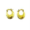 Fashion Real 9 K Boucles d'oreilles en or jaune massif en or solide