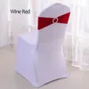 50pcslot stretch lycra Spandex chaise couvre les bandes avec curseur de boucle pour décorations de mariage