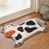 Cinetto da bagno di mucca carina tappeto soffice vasca da bagno tappeto lato slip tappeto tappeto pavoncello animale domestico casa per bambini decorazioni per la scuola materna 231222