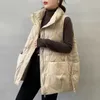 Giubbotti da donna giù per gilet cotone outwear stagione nuova moda di fascia alta design al collo con spalla innamorata di calore nastro anatra bianca